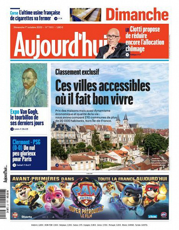 Aujourd’hui en France - 1 Octobre 2023