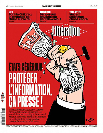 Libération du Mardi 3 Octobre 2023