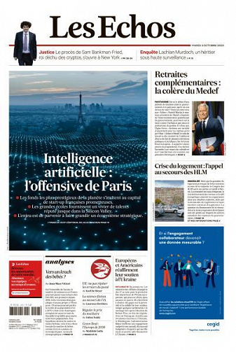 Les Echos du Mardi 3 Octobre 2023