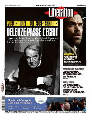 Libération du Mercredi 4 Octobre 2023