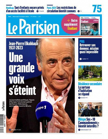 Le Parisien - 4 Octobre 2023