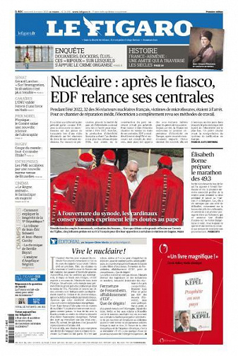 Le Figaro du Mercredi 4 Octobre 2023