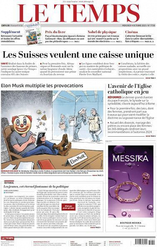 Le Temps - 4 Octobre 2023