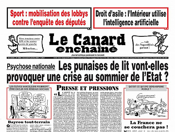 Le Canard Enchaîné Du Mercredi 04 Octobre 2023