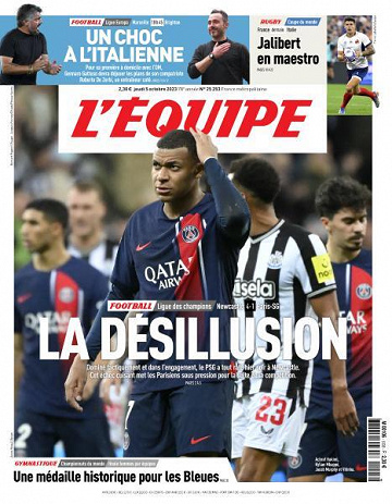 L’equipe du Jeudi 5 Octobre 2023