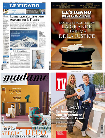 Pack Le Figaro et ses 3 suppléments - Vendredi 6 Octobre 2023