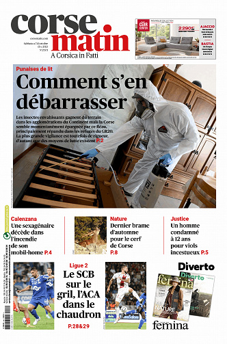 Corse Matin - 7 Octobre 2023