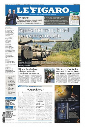 Le Figaro du Lundi 9 Octobre 2023