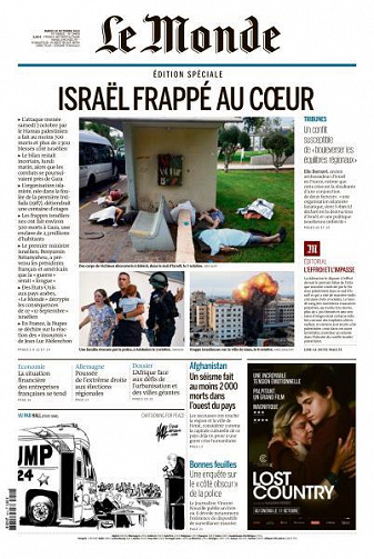 Le Monde du Mardi 10 Octobre 2023