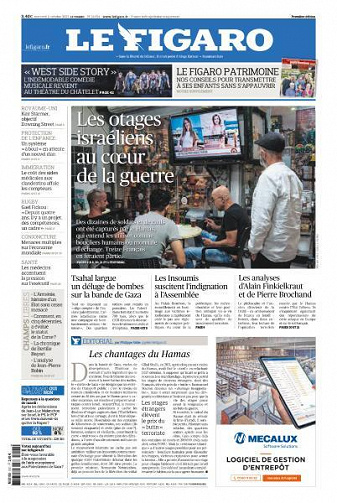 Le Figaro du Mercredi 11 Octobre 2023