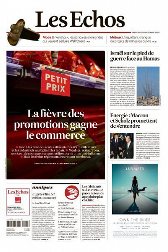 Les Echos du Mercredi 11 Octobre 2023