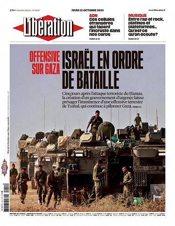 Libération du Jeudi 12 Octobre 2023