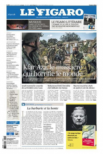 Le Figaro du Jeudi 12 Octobre 2023