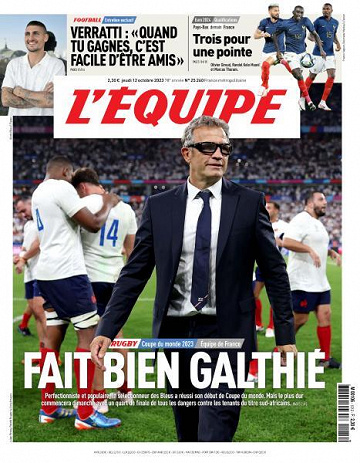 L’equipe du Jeudi 12 Octobre 2023