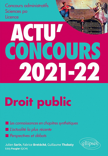 Droit public 2021-2022 - Cours et QCM - Julien Sorin (2020)
