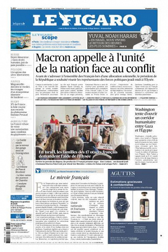 Le Figaro du Vendredi 13 Octobre 2023