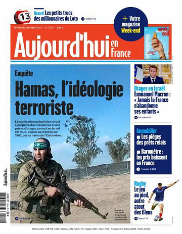 Aujourd’hui en France - 13 Octobre 2023