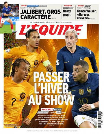 L’equipe du Vendredi 13 Octobre 2023