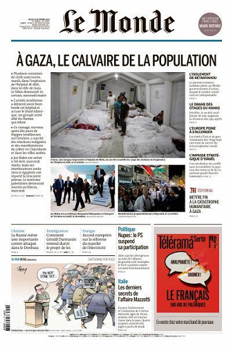 Le Monde du Jeudi 19 Octobre 2023