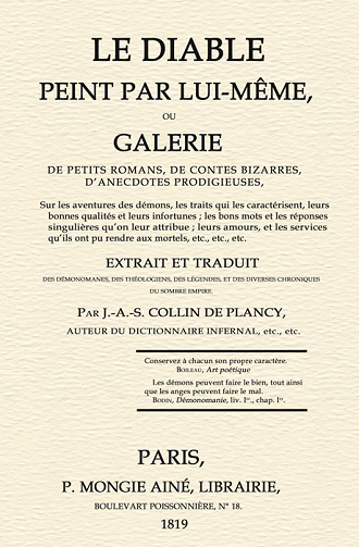 Le diable peint par lui-même - J.-A.-S Collin de Plancy