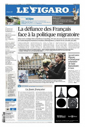 Le Figaro du Vendredi 20 Octobre 2023