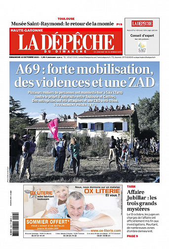 La Dépêche du Midi - 22 Octobre 2023