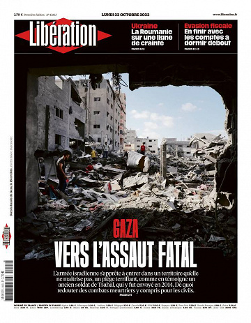 Libération du Lundi 23 Octobre 2023
