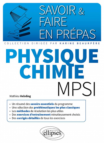 Physique-chimie MPSI - Mathieu Hebding (2016)