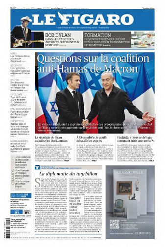 Le Figaro du Mercredi 25 Octobre 2023