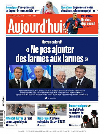Aujourd’hui en France - 25 Octobre 2023