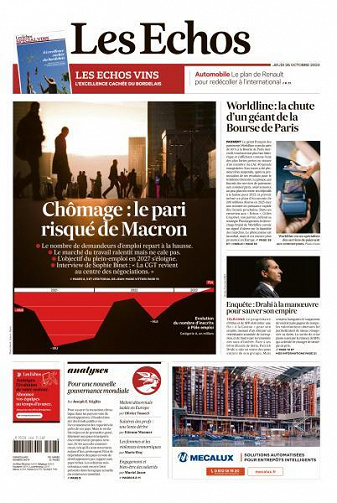Les Echos du Jeudi 26 Octobre 2023