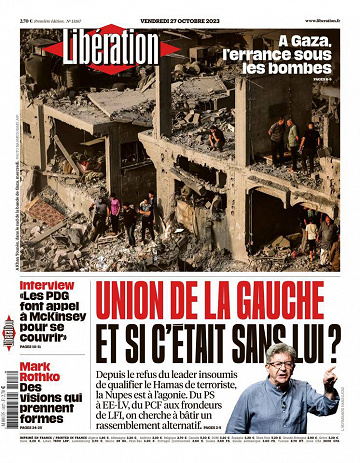 Libération du Vendredi 27 Octobre 2023
