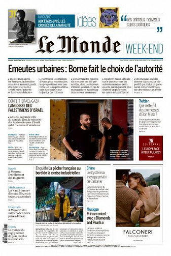 Le Monde du Samedi 28 Octobre 2023