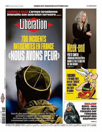 Libération du Samedi 28 et Dimanche 29 Octobre 2023