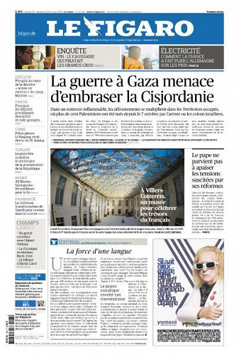 Le Figaro du Samedi 28 et Dimanche 29 Octobre 2023