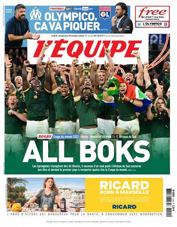 L’equipe du Dimanche 29 Octobre 2023