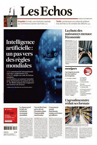 Les Echos du Mardi 31 Octobre 2023