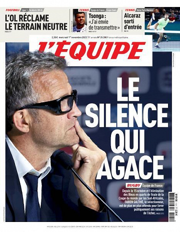 L’equipe du Mercredi 1er Novembre 2023