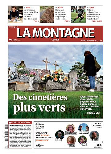 Pack Journaux La montagne du Mercredi 1er Novembre 2023