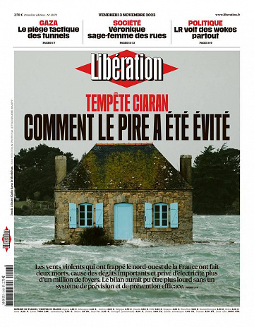 Libération du Vendredi 3 Novembre 2023