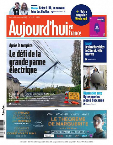 Aujourd’hui en France - 3 Novembre 2023