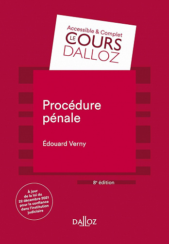 Procédure pénale 8ed. - Édouard Verny (2023)