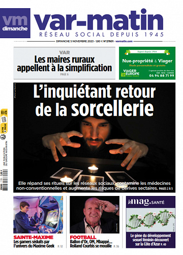 Nice-Matin, Var-Matin, Monaco-Matin du Dimanche 5 Novembre 2023