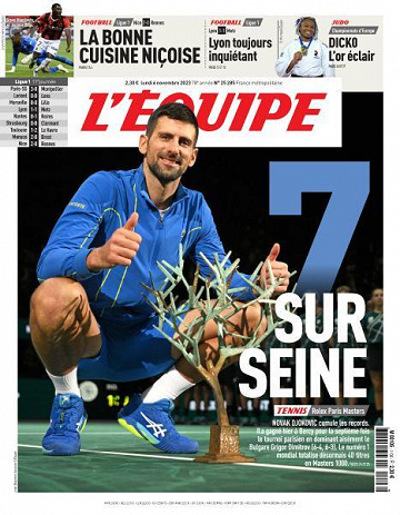 L’equipe du Lundi 6 Novembre 2023
