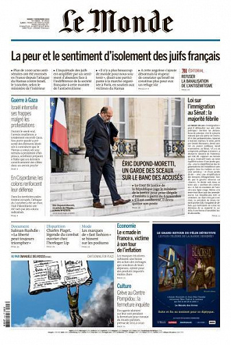 Le Monde du Mardi 7 Novembre 2023
