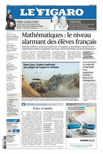 Le Figaro du Mercredi 8 Novembre 2023