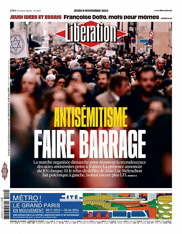 Libération du Jeudi 9 Novembre 2023