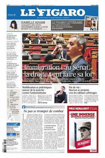Le Figaro du Jeudi 9 Novembre 2023