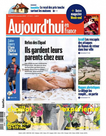 Aujourd’hui en France - 10 Novembre 2023