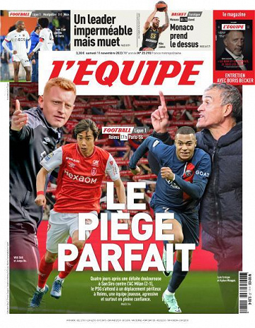 L’equipe du Samedi 11 Novembre 2023